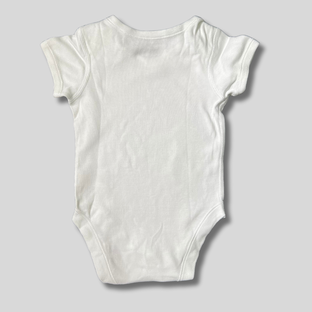 Body alb cu maneca scurta