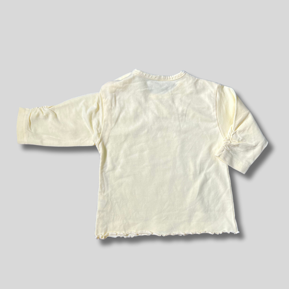 Bluza galbena cu maneca lunga