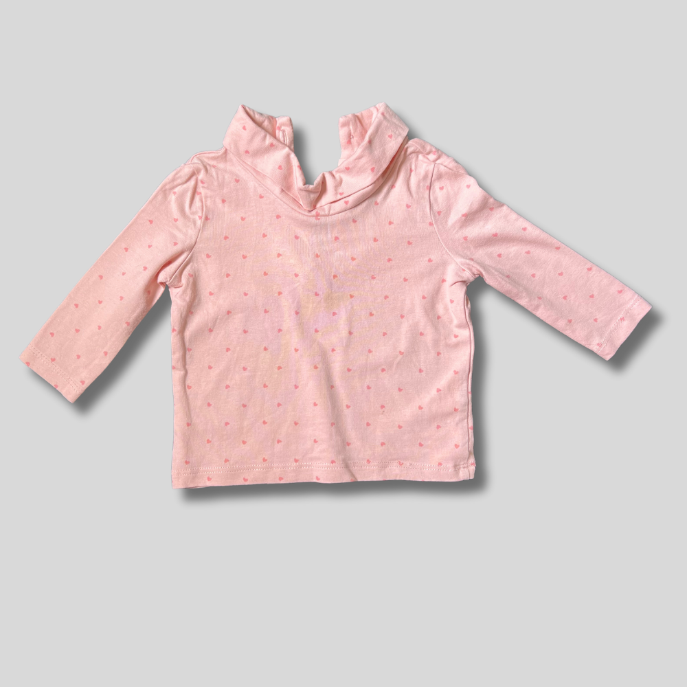 Bluza cu maneca lunga si inimioare