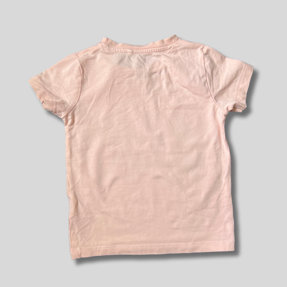 Tricou roz cu inimioara