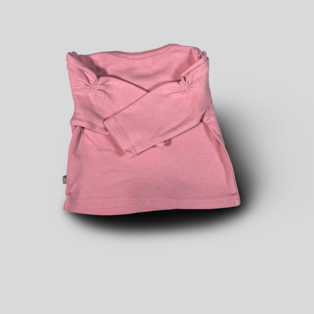 Bluza roz cu detalii maneci