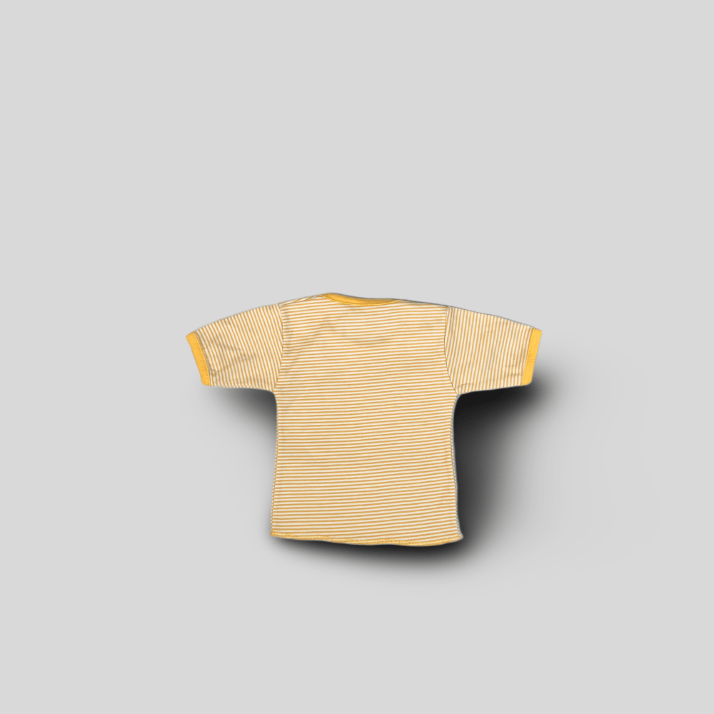 Tricou galben in dungi