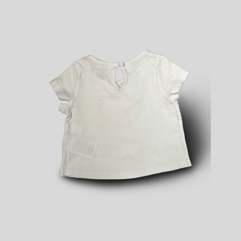 Tricou alb cu inimioara