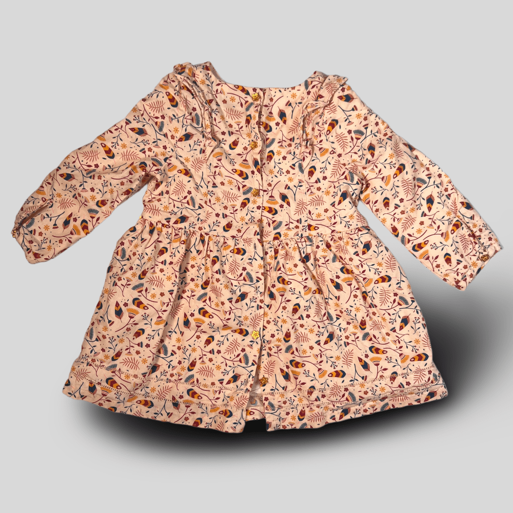 Rochita roz cu imprimeu colorat