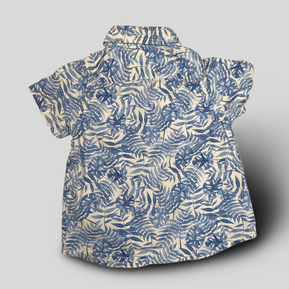 Camasa cu imprimeu albastru