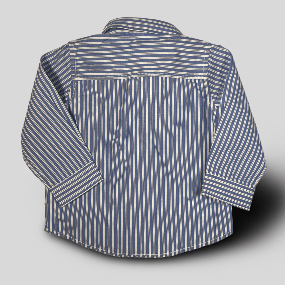 Camasa eleganta albastra cu dungi