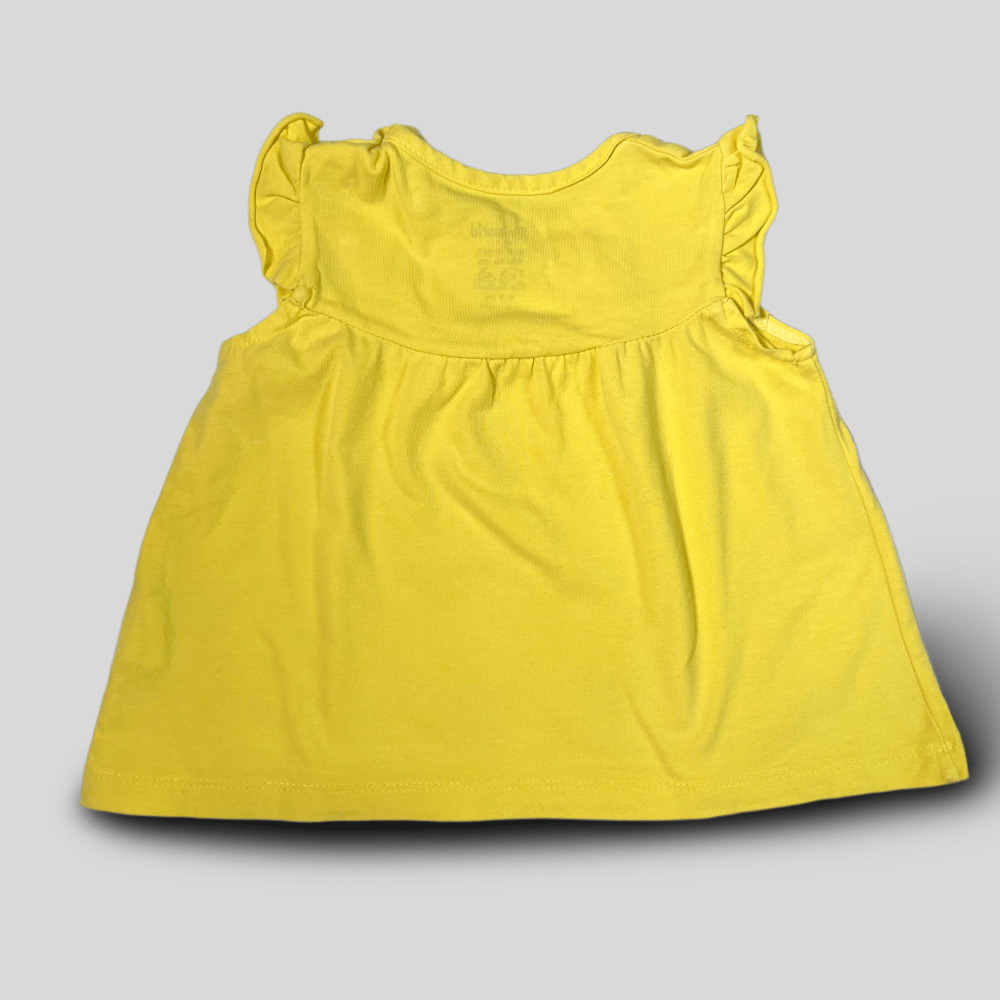 Bluza galbena cu volanase