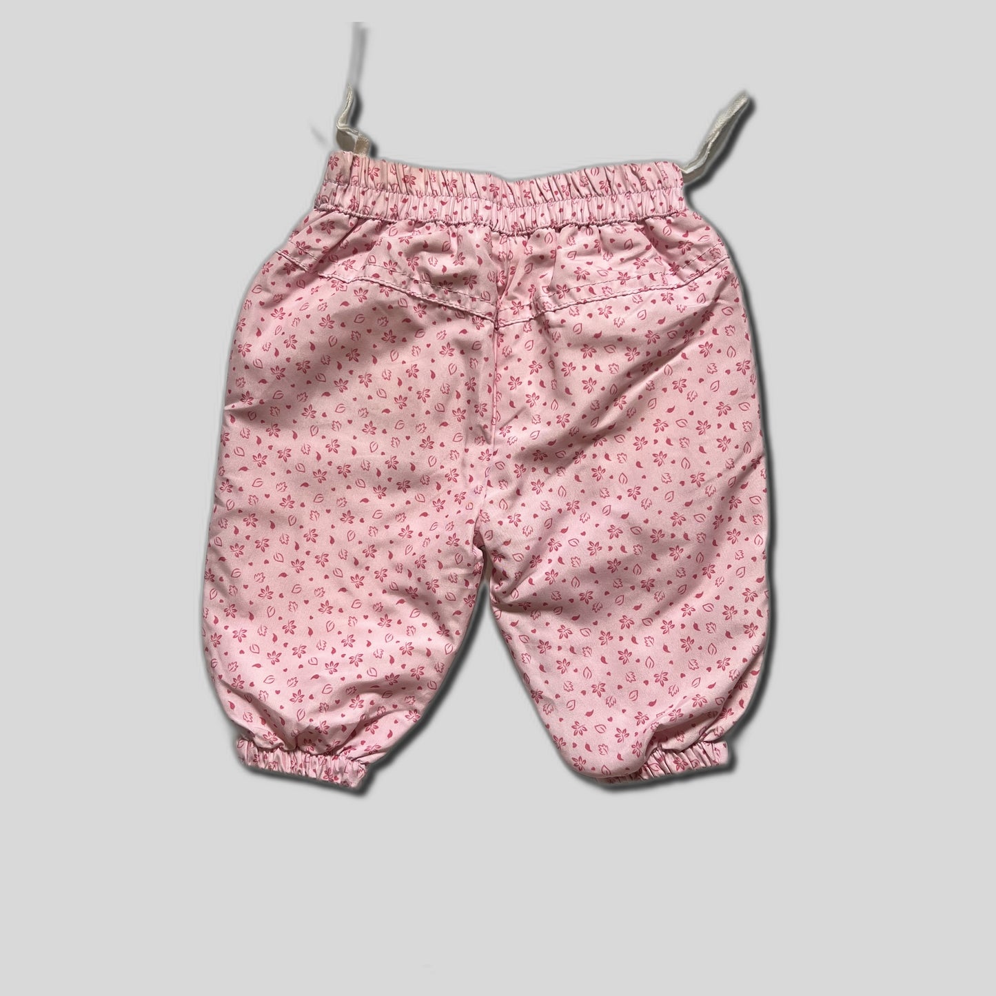 Pantaloni roz cu fundite