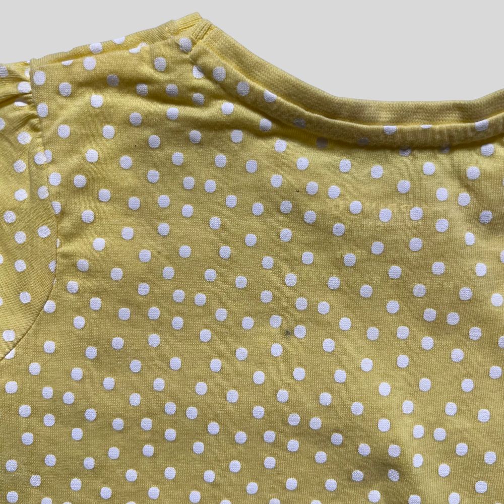 Tricou galben cu buline