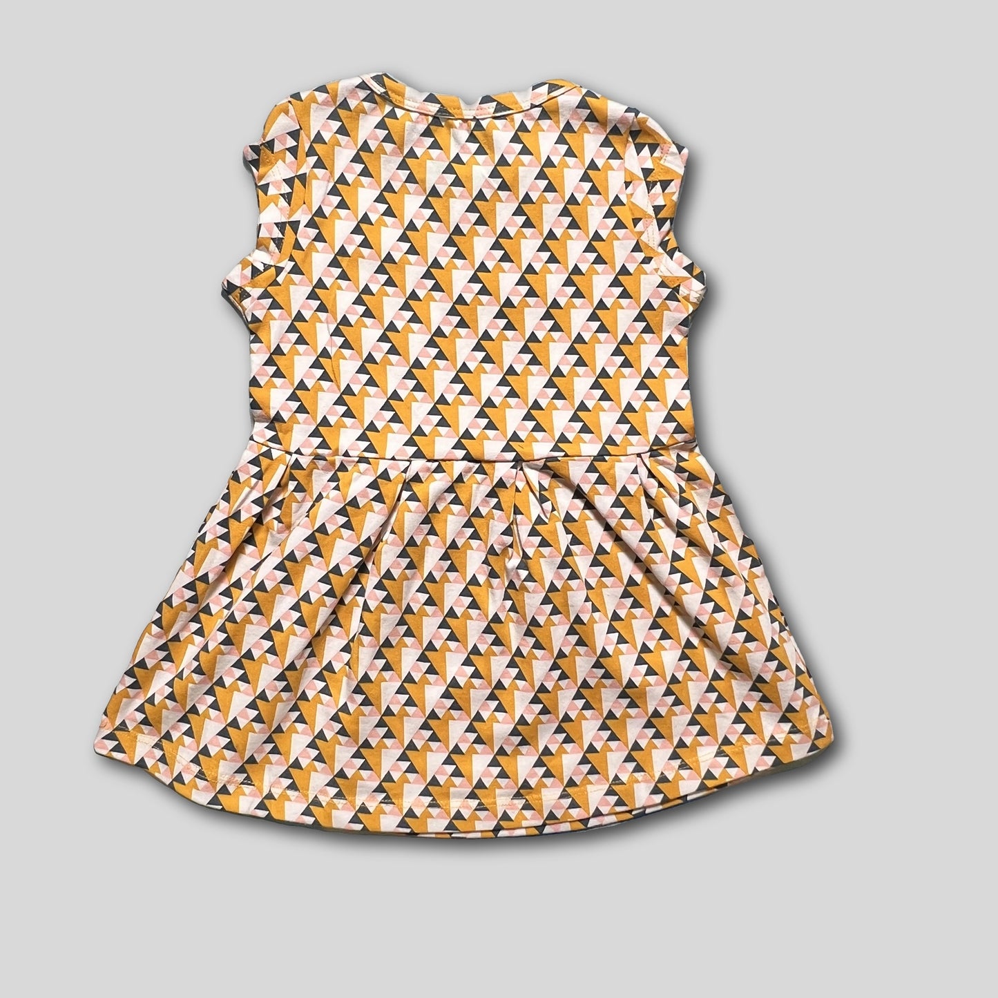 Rochie galbena cu imprimeu geometric