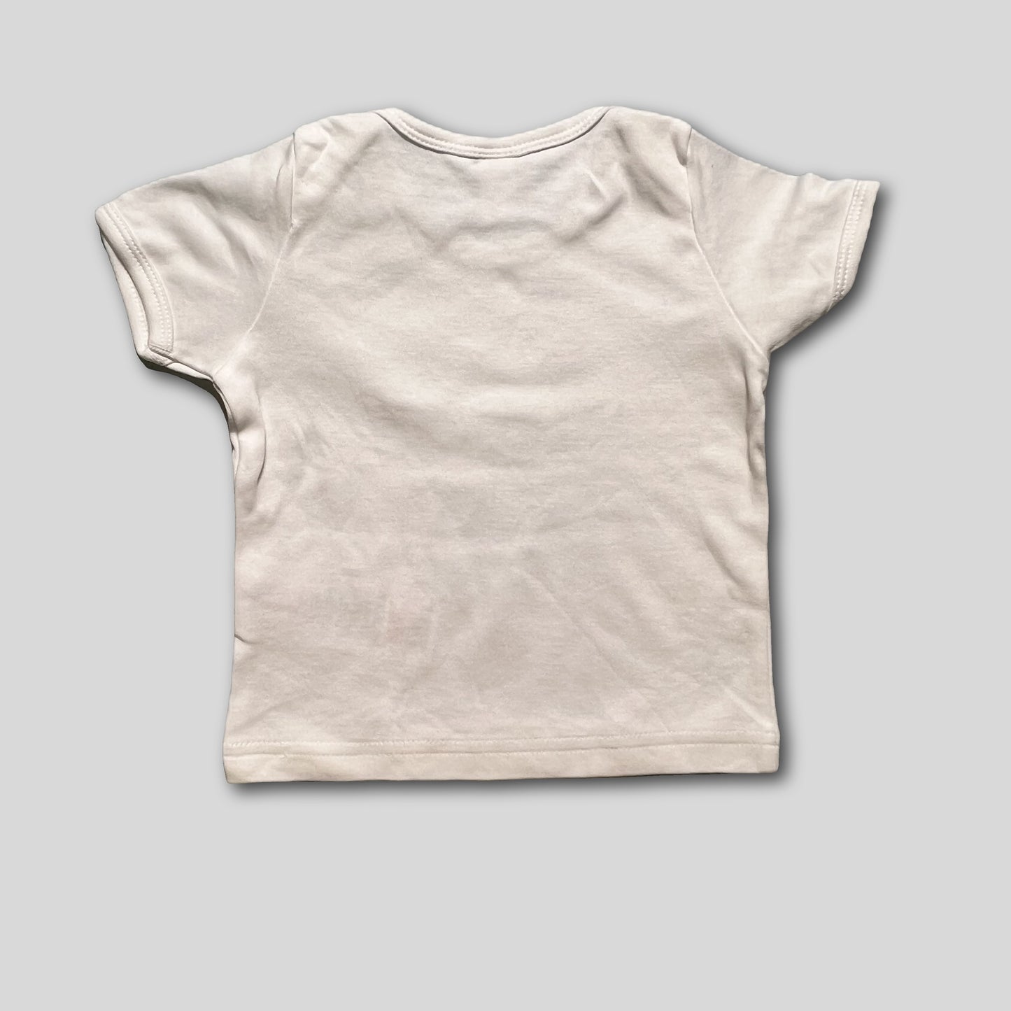Tricou alba cu floare