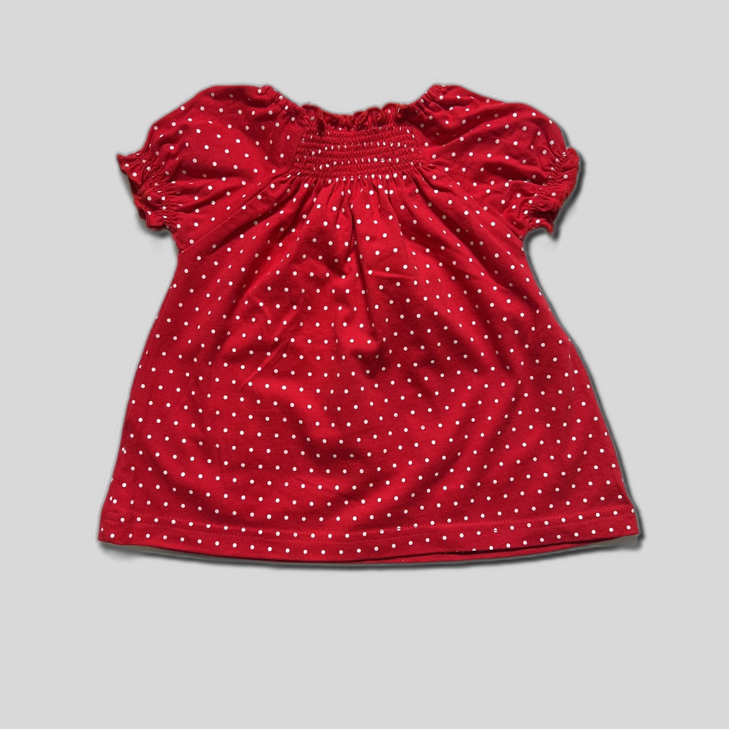 Rochie rosie cu buline