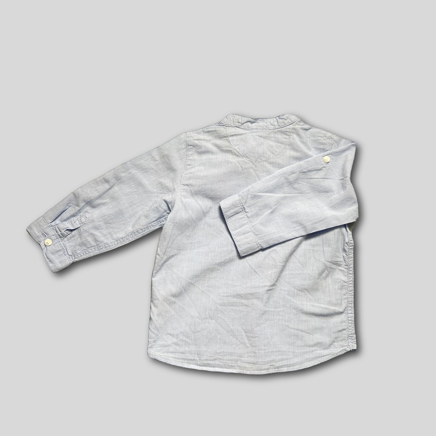 Camasa fara guler bleu