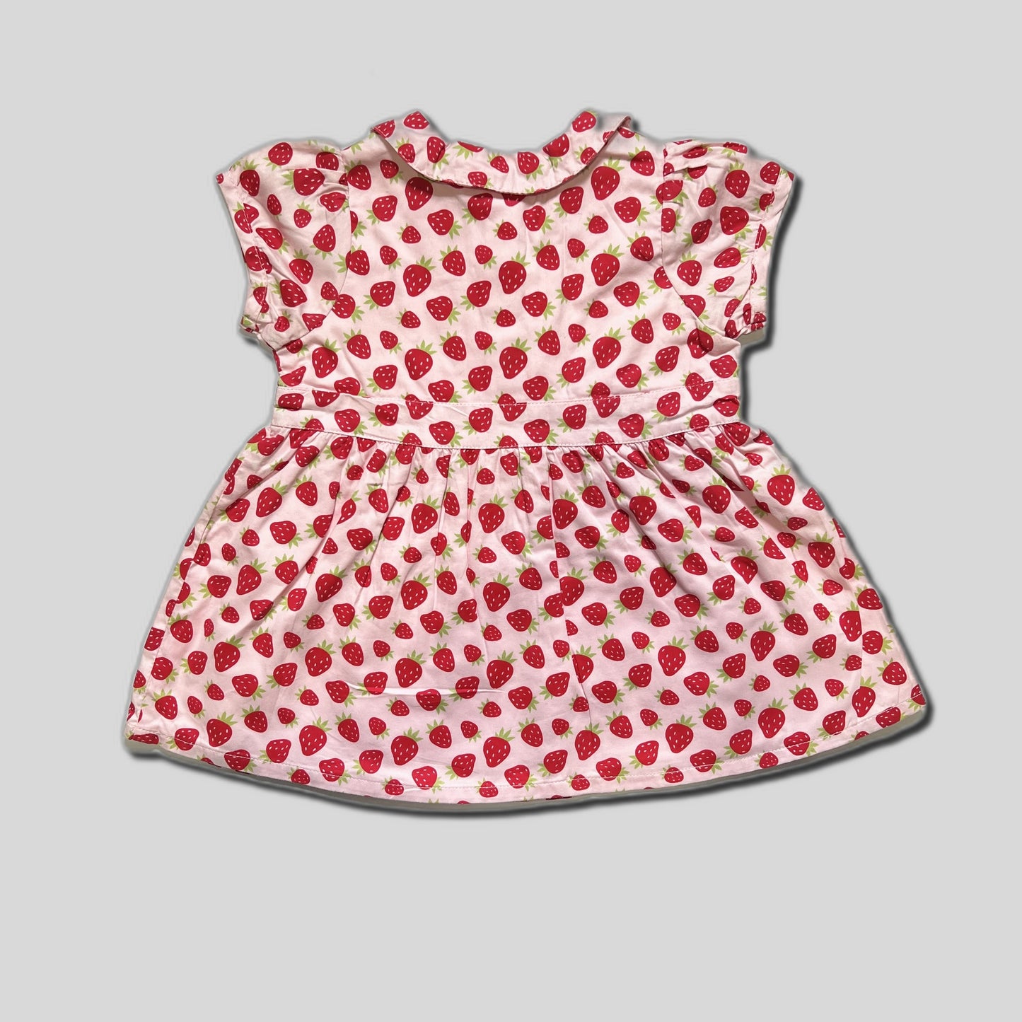 Rochie roz cu capsuni