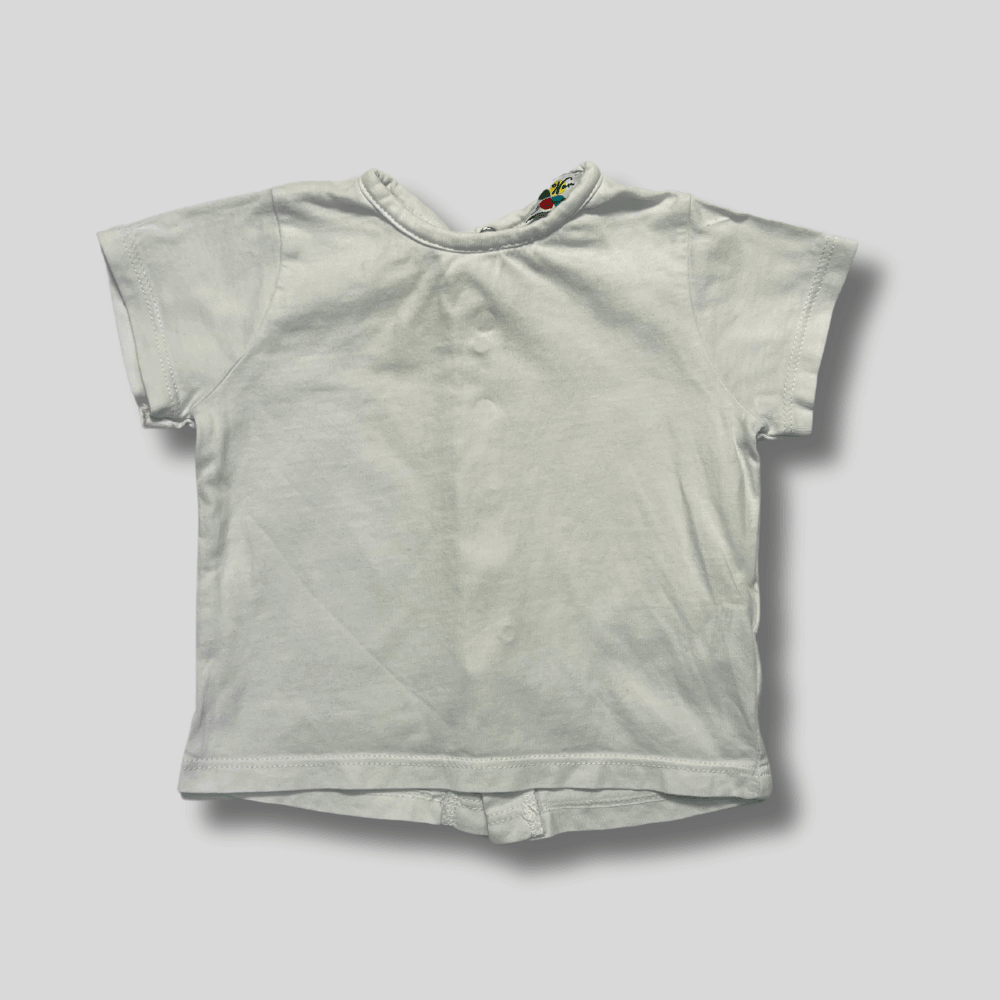 Tricou alb din bumbac