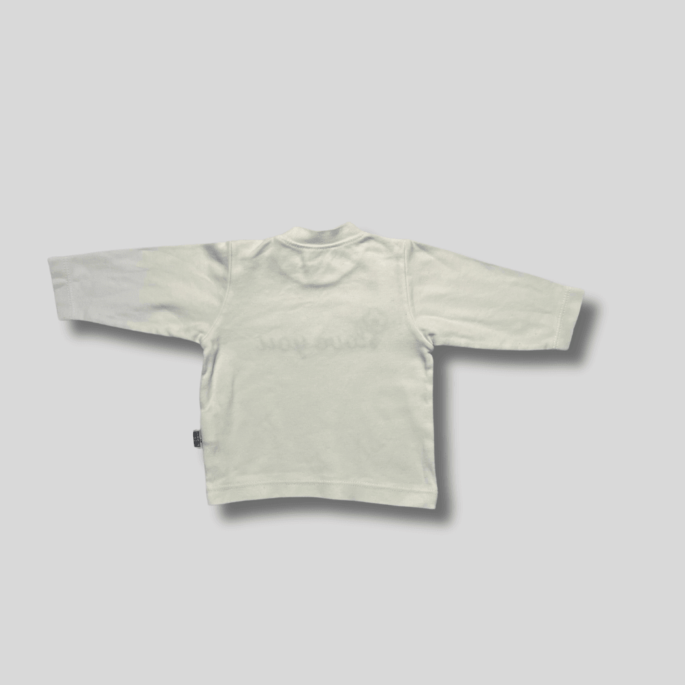 Bluza alba cu maneca lunga