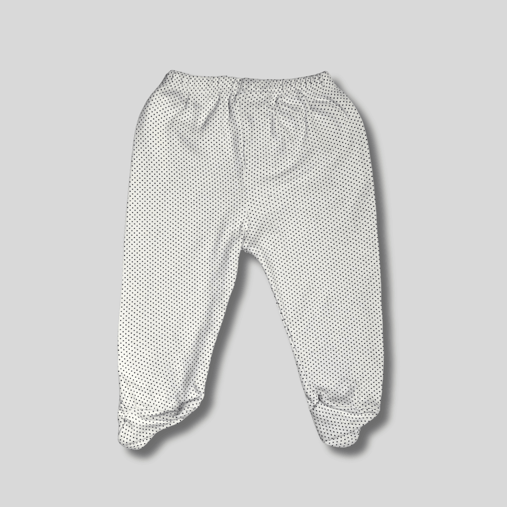 Pantaloni cu sosete si buline