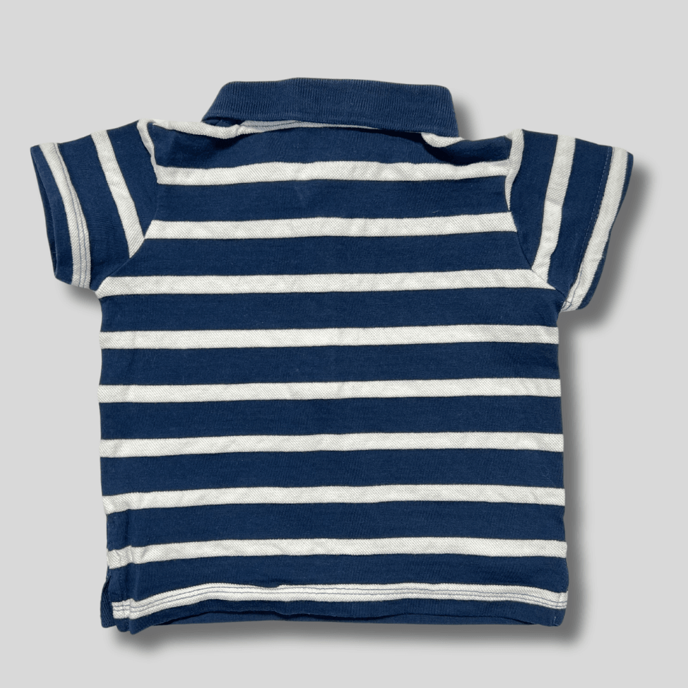 Tricou polo cu dungi