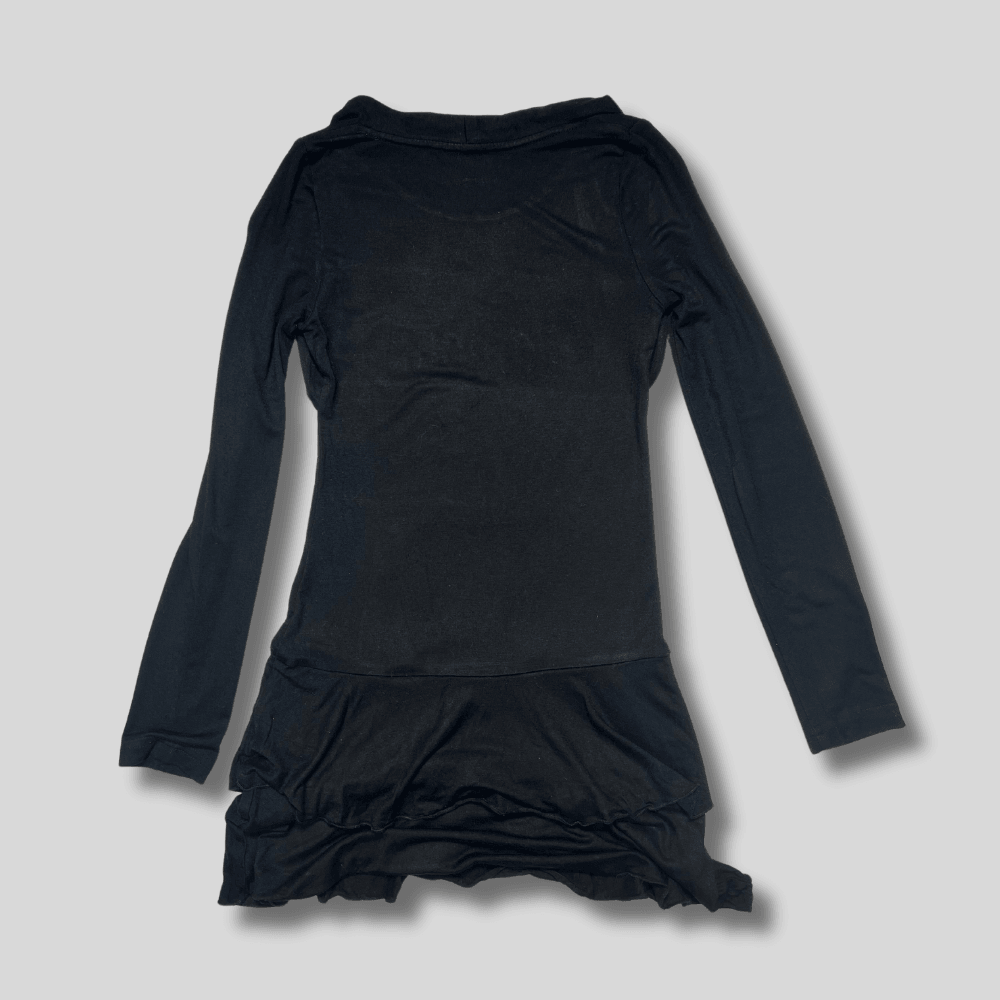 Rochie neagra cu imprimeu