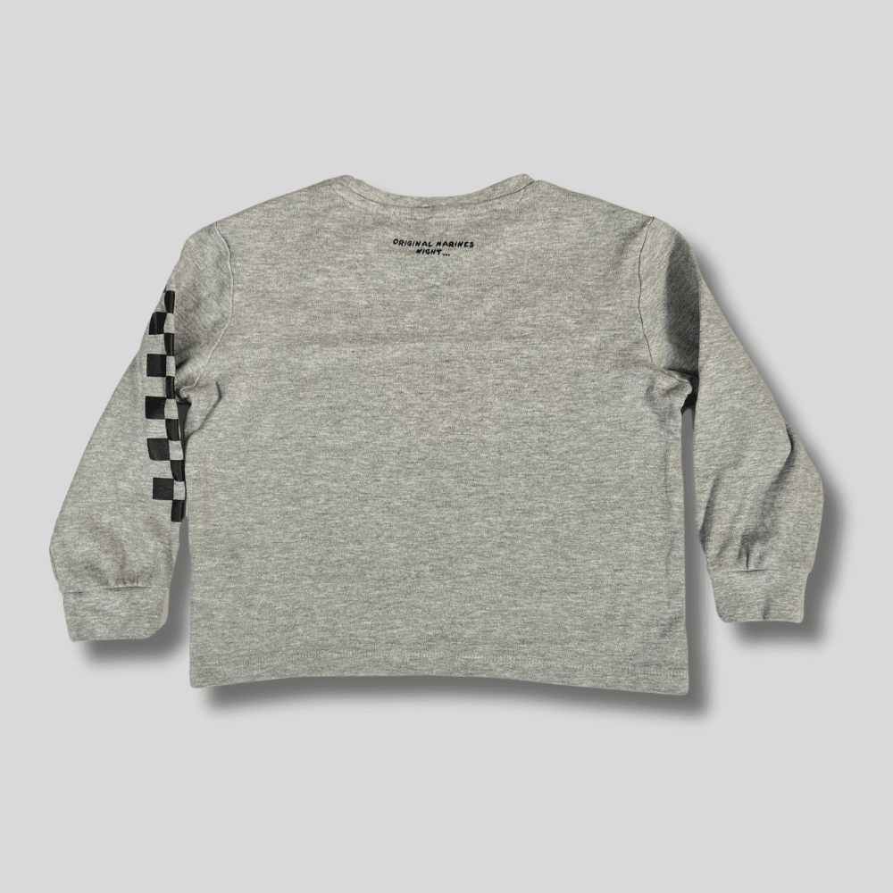 Bluza cu maneca lunga imprimeu curse