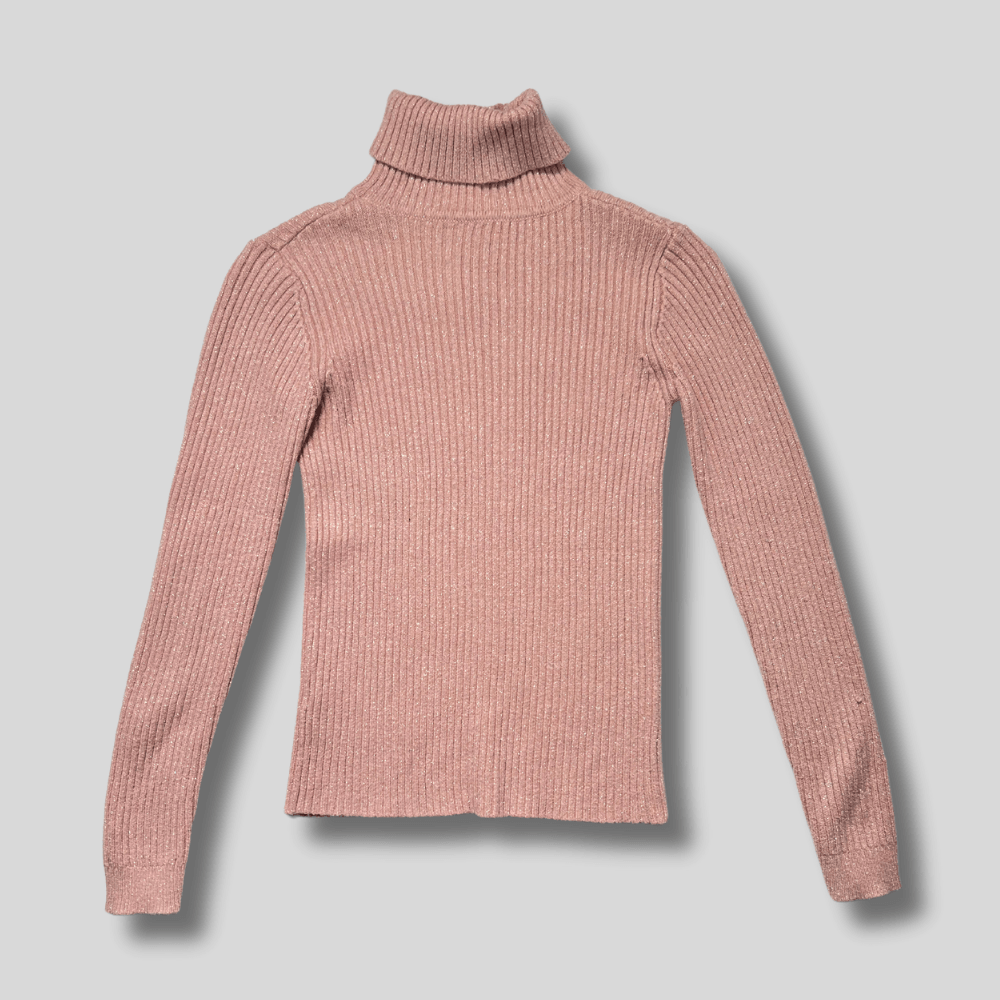 Pulover roz cu sclipici