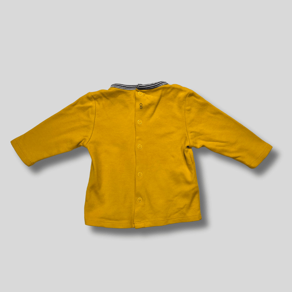 Bluza galbena imprimeu camping