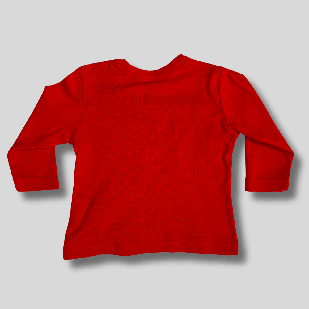 Tricou rosu cu maneca lunga