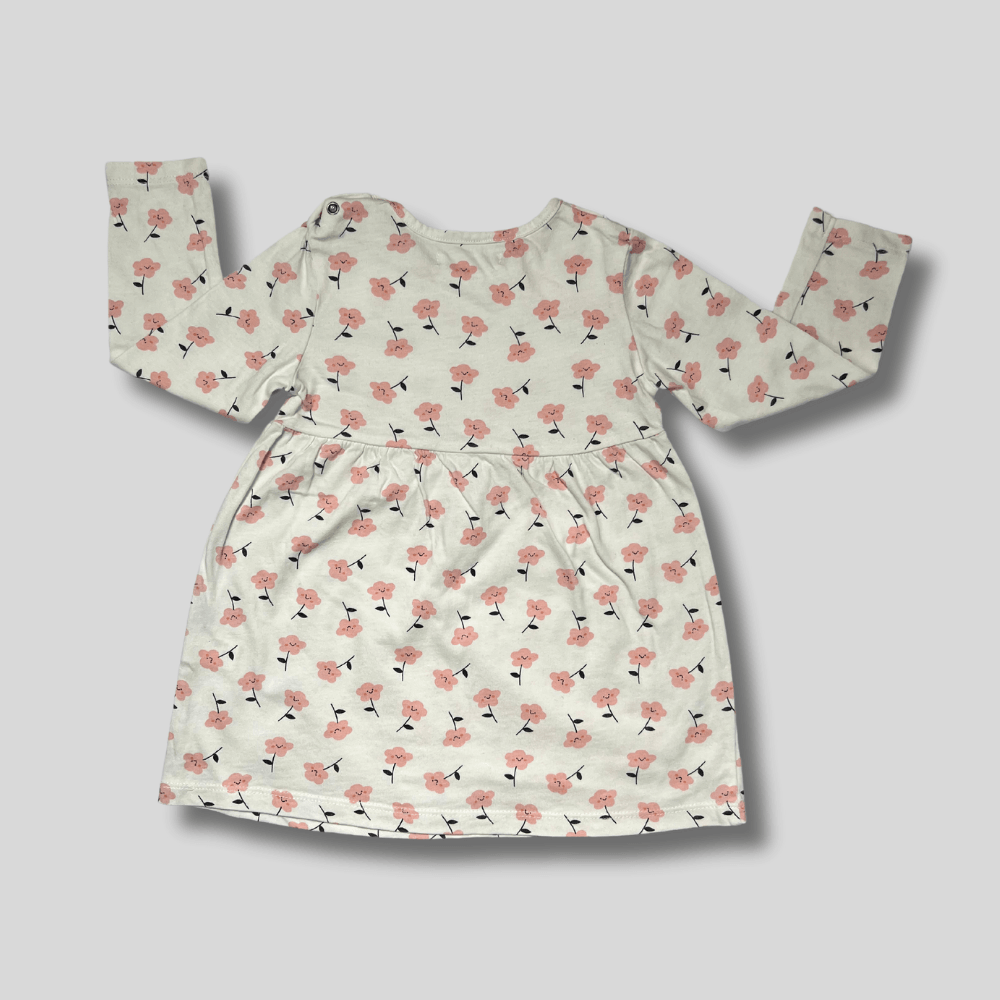 Rochie alba cu floricele