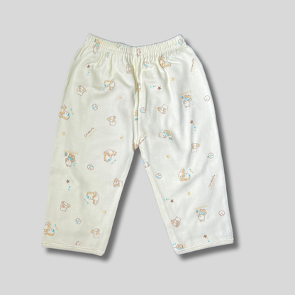 Pantaloni galbeni cu ursuleti