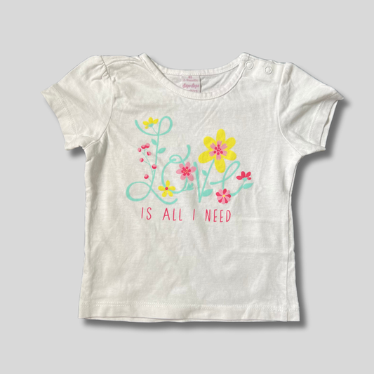 Tricou Fete | Marimea 62 (1-3 luni) Ca Nou