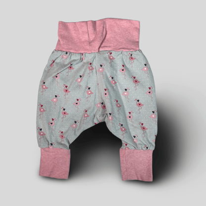 Pantaloni cu flamingo