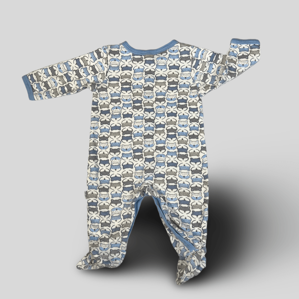 Salopeta pijama cu vulpite