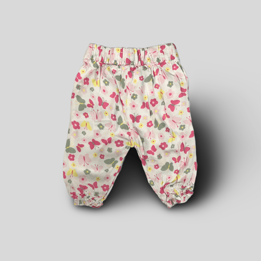 Pantaloni subtiri cu floricele