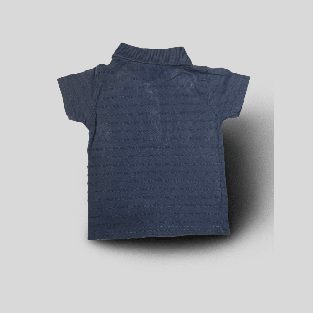 Tricou polo cu broderie palmier