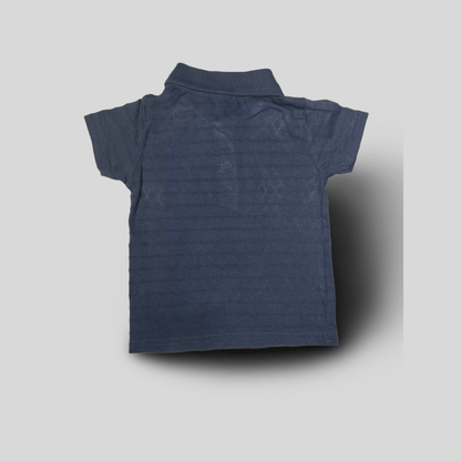 Tricou polo cu broderie palmier