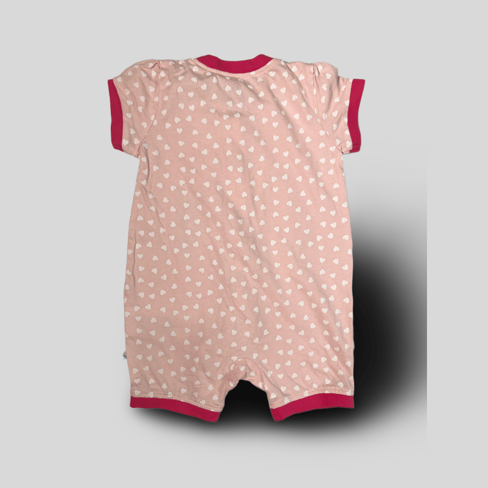 Salopeta pijama cu inimioare si soricel