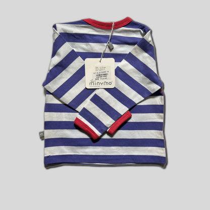 Bluza cu dungi mov