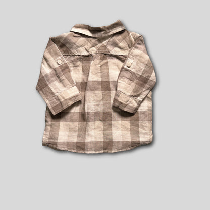 Camasa bej in carouri