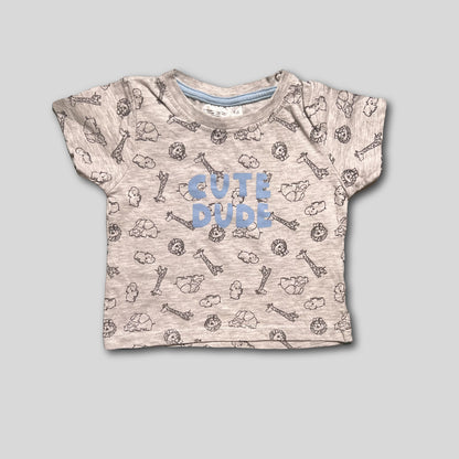 Tricou Baieti | Marimea 68 (3-6 luni) Ca Nou