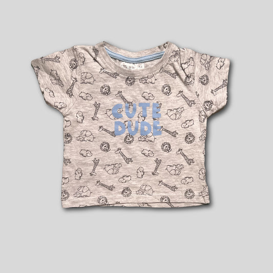 Tricou Baieti | Marimea 68 (3-6 luni) Ca Nou