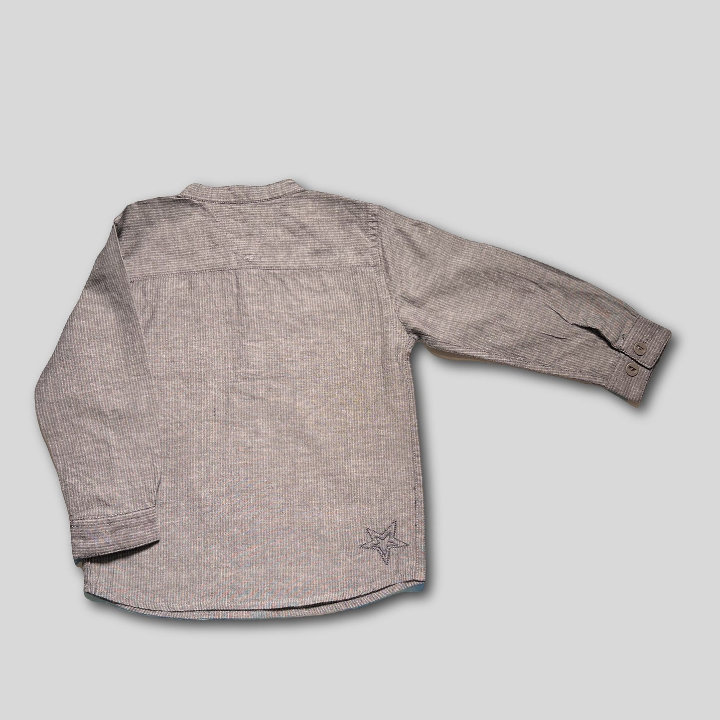 Camasa fara guler gri