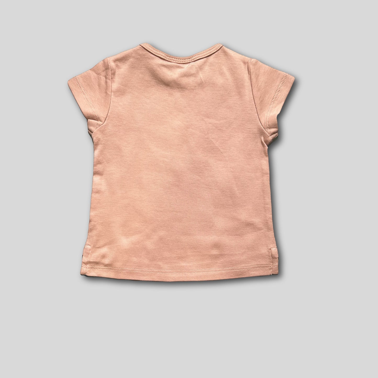 Tricou roz pal cu delfini
