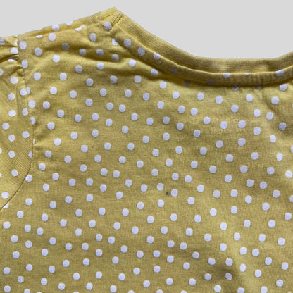 Tricou galben cu buline