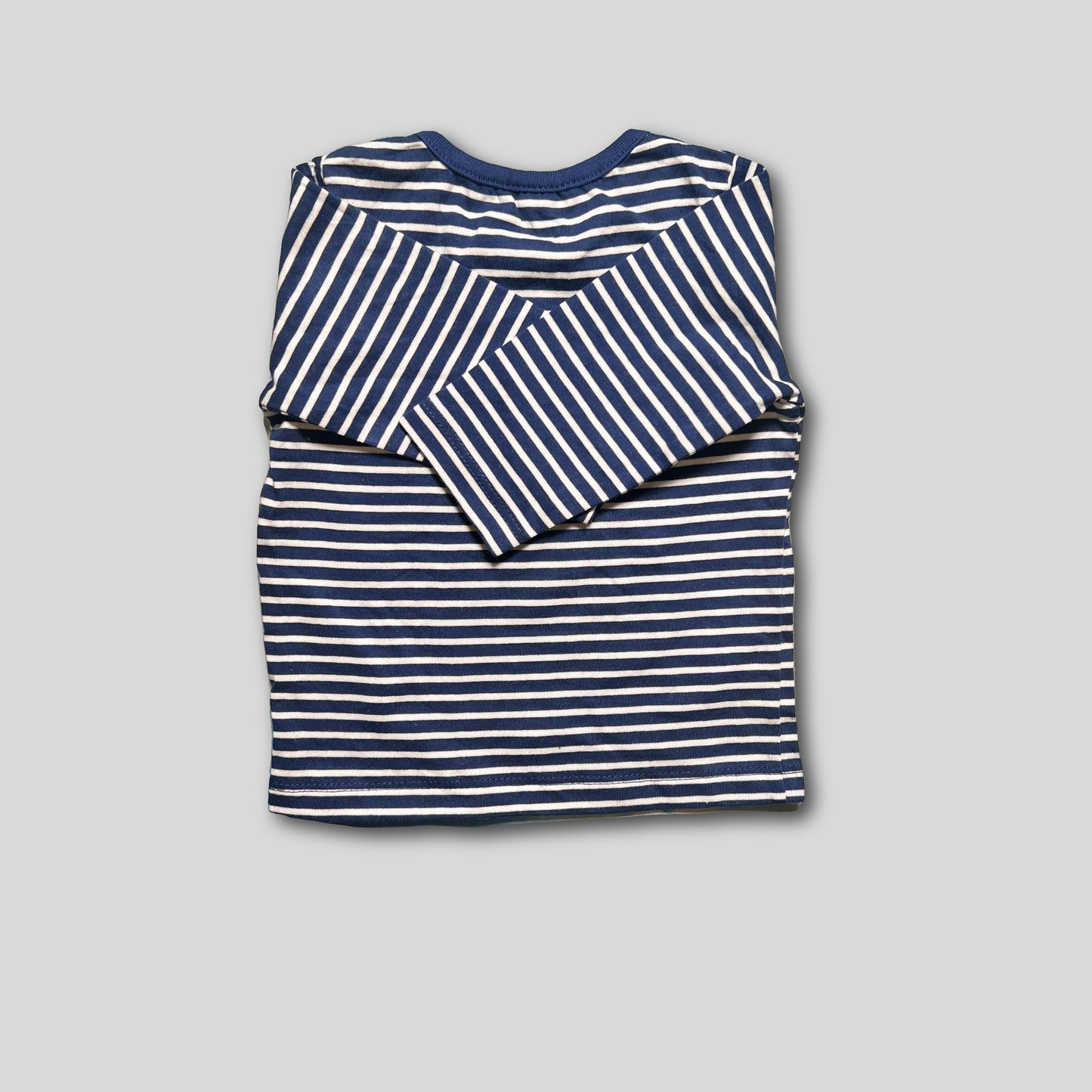 Bluza albastra in dungi