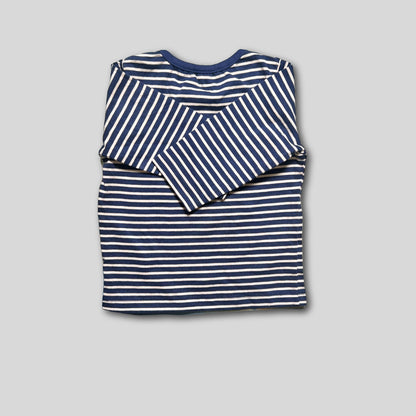 Bluza albastra in dungi