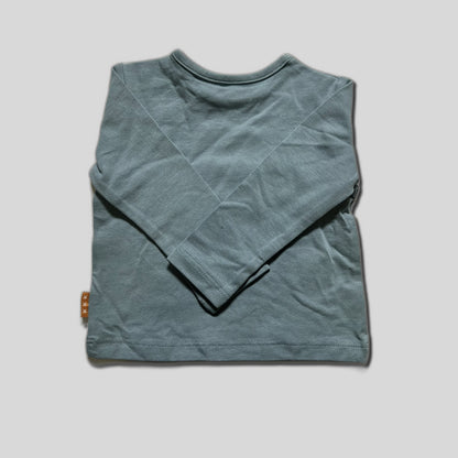Bluza albastra cu imprimeu