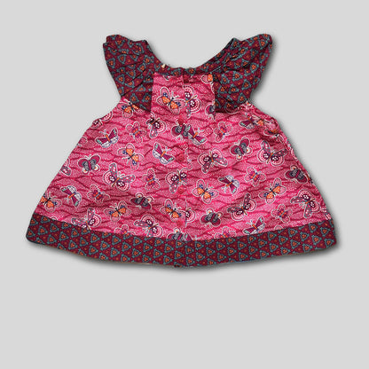 Rochie roz cu fluturasi