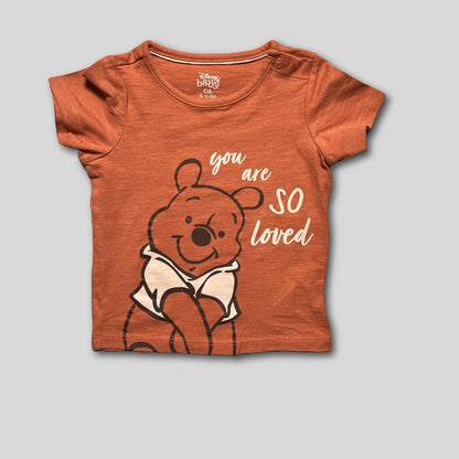 Tricou galben cu maimuta