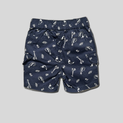 Pantaloni scurti cu animale si buzunare