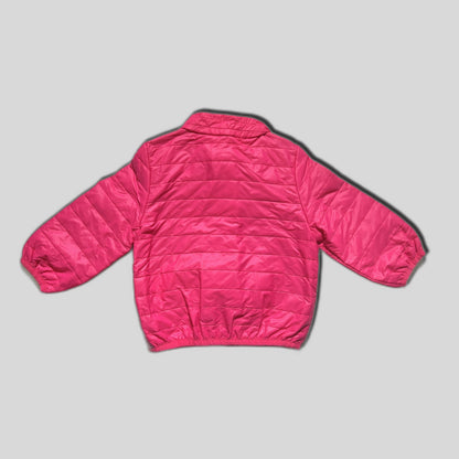 Geaca roz cu fermoar